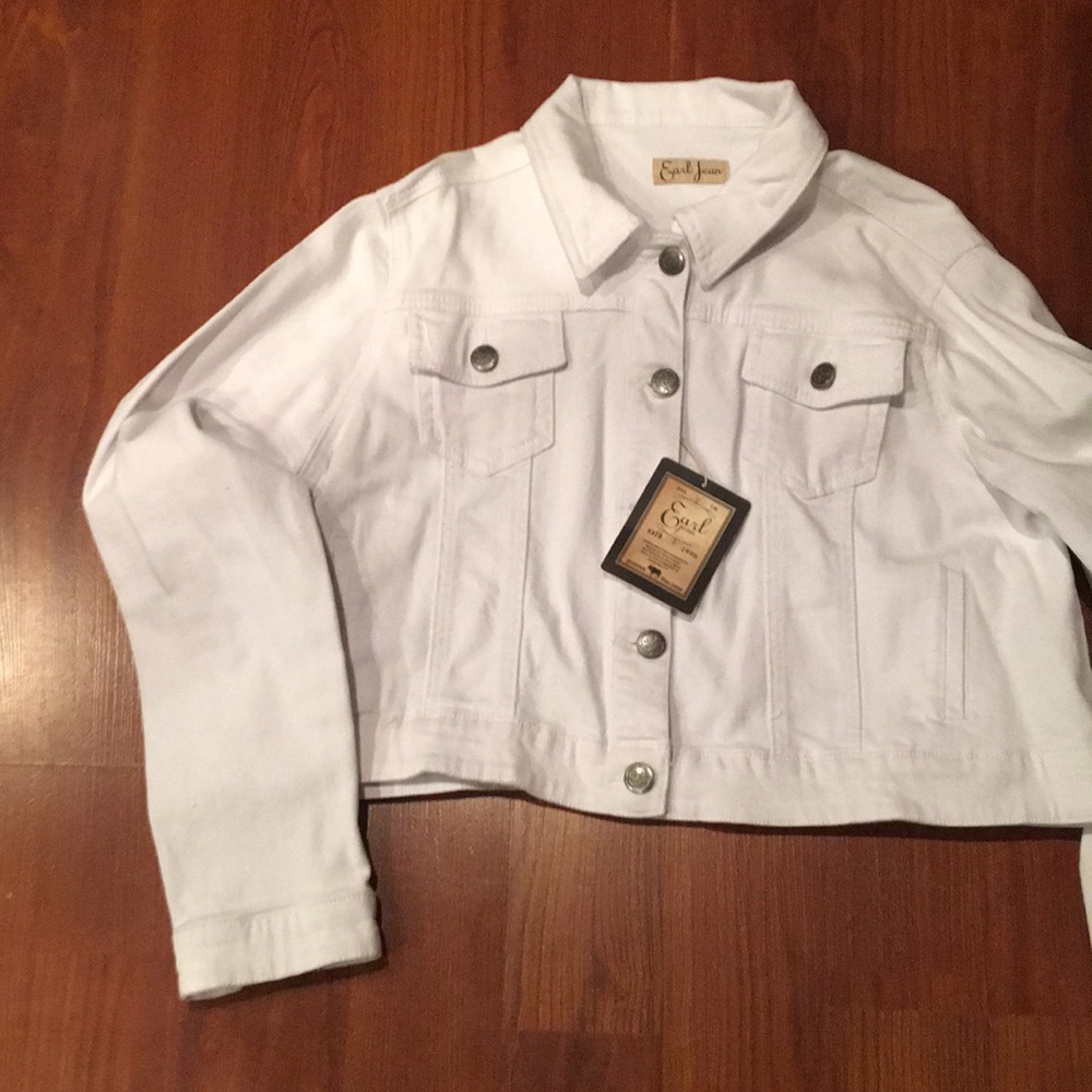White Earl Jean Denim Jacket